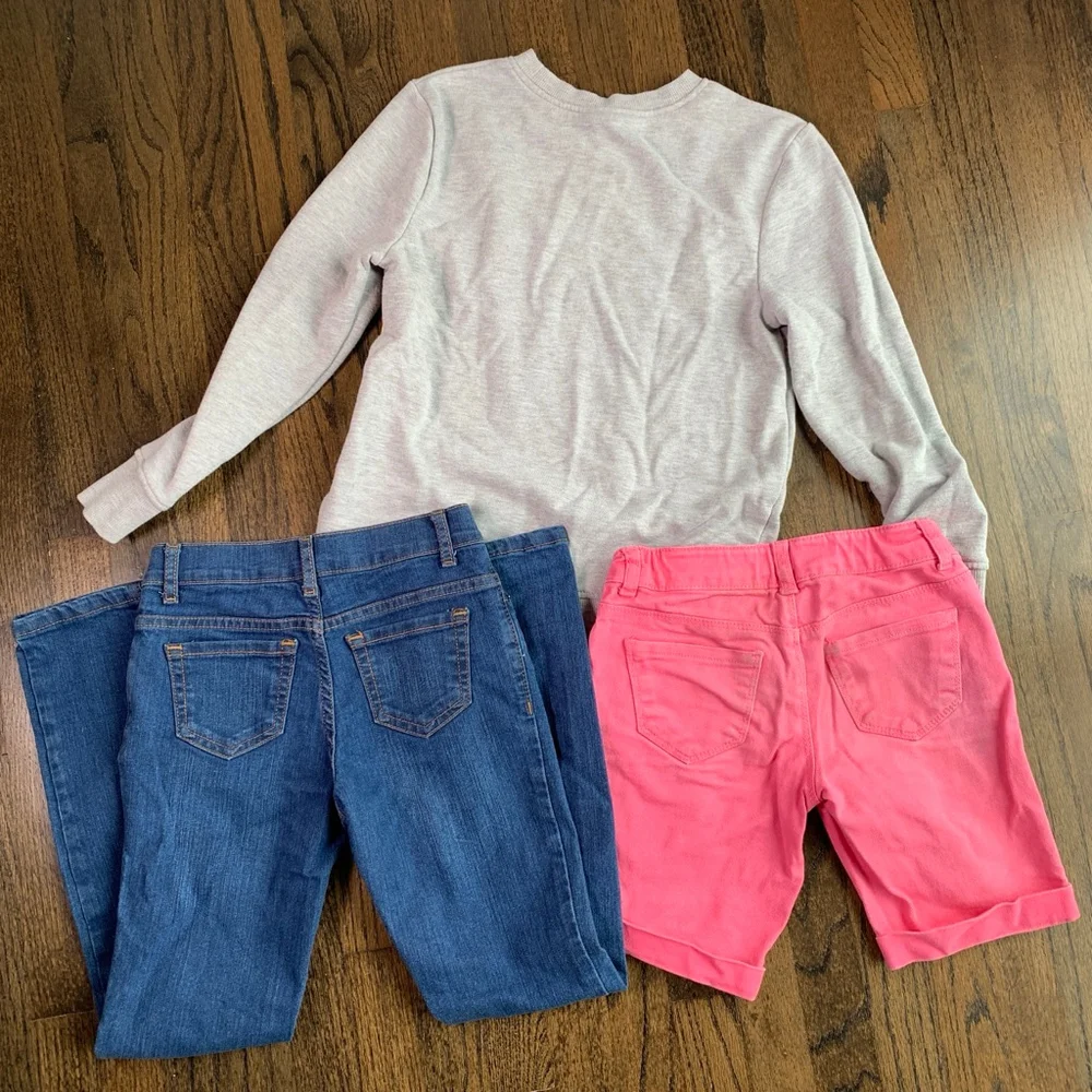 Girls Clothing Bundle Lot Art Class The Children Place Jeans Arizona Shorts 8